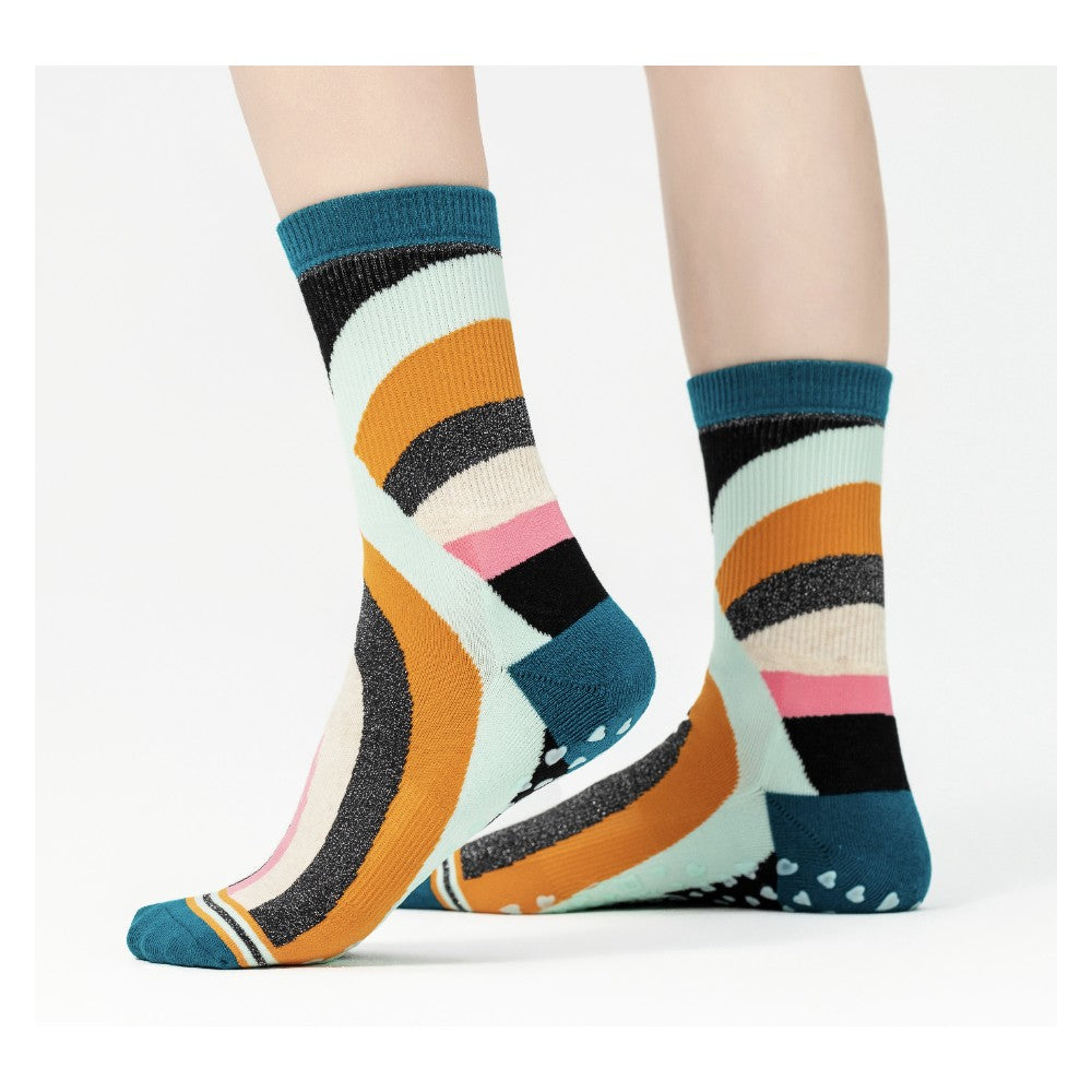 MISOX Studio | Playful Print Non-Slip Grip Socks