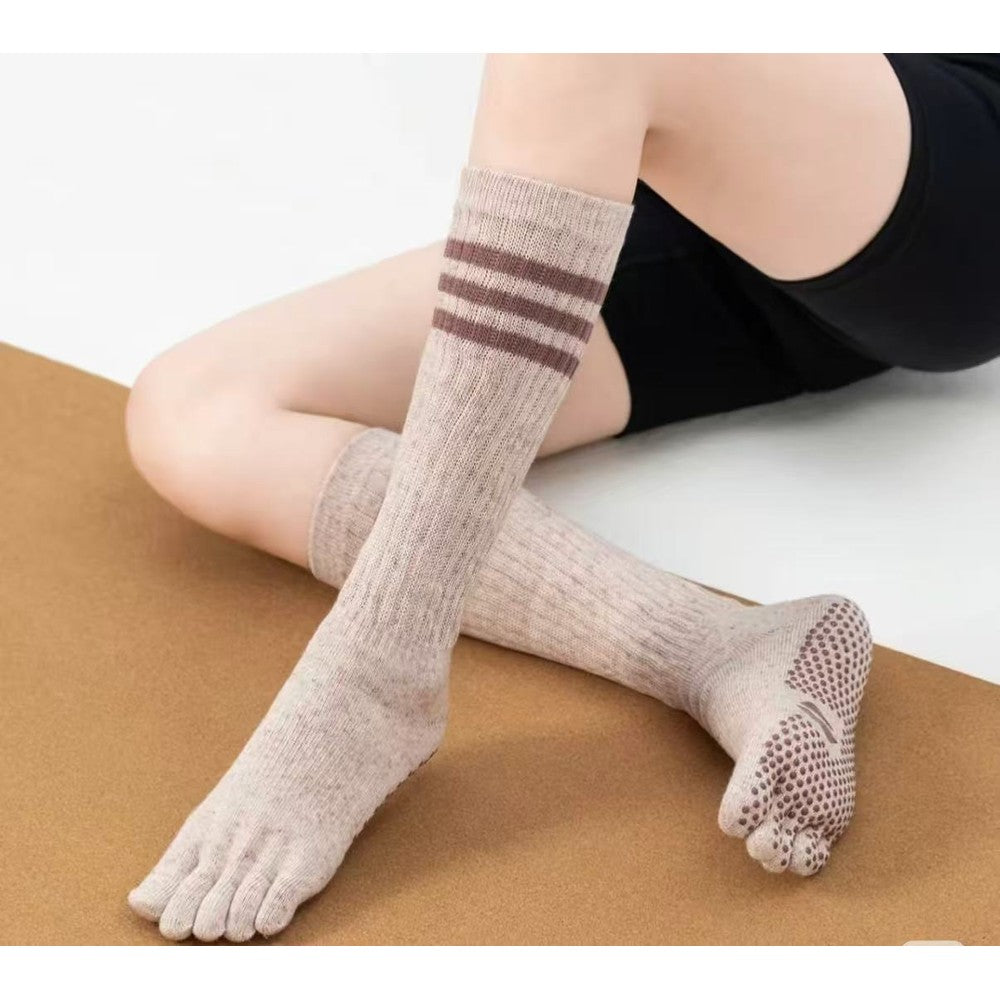 MISOX Studio | Five-Toe Slouchy Non-Slip Long Calf Socks