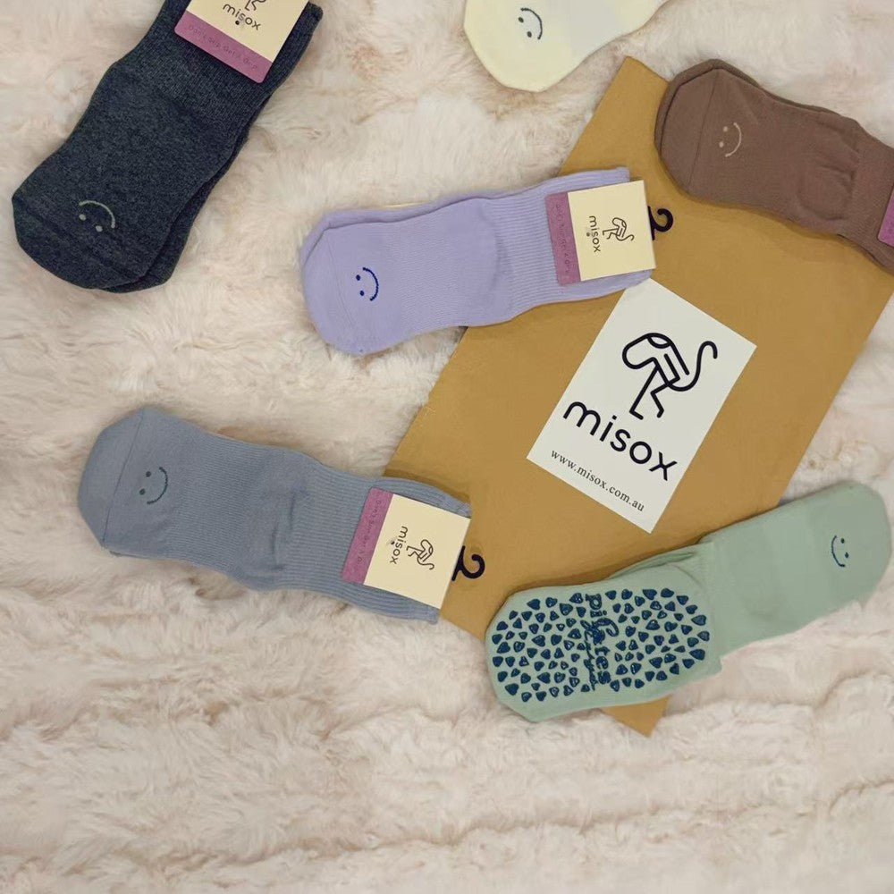 MISOX Studio | Smile-Face Pilates Grip Socks