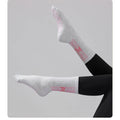 MISOX Studio | Pilates Slogan Non-Slip Crew Socks